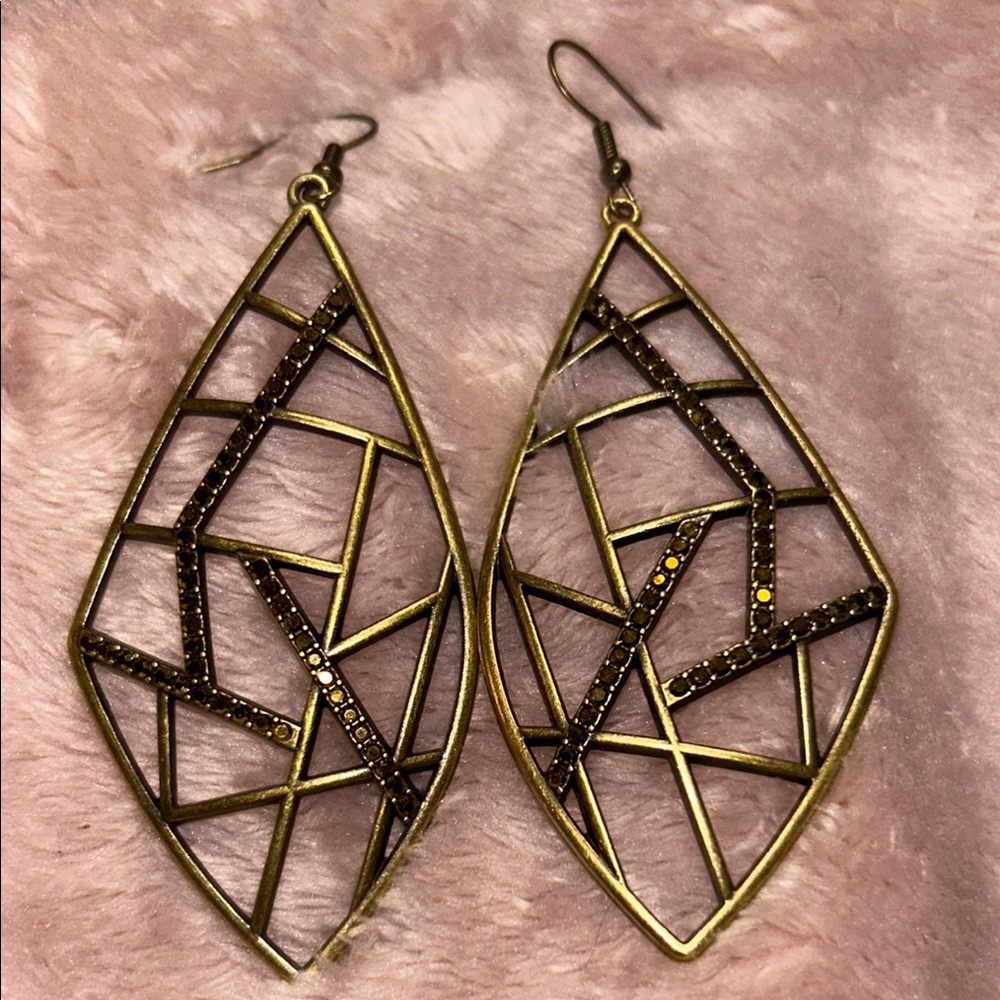 Geometric Gold Earrings